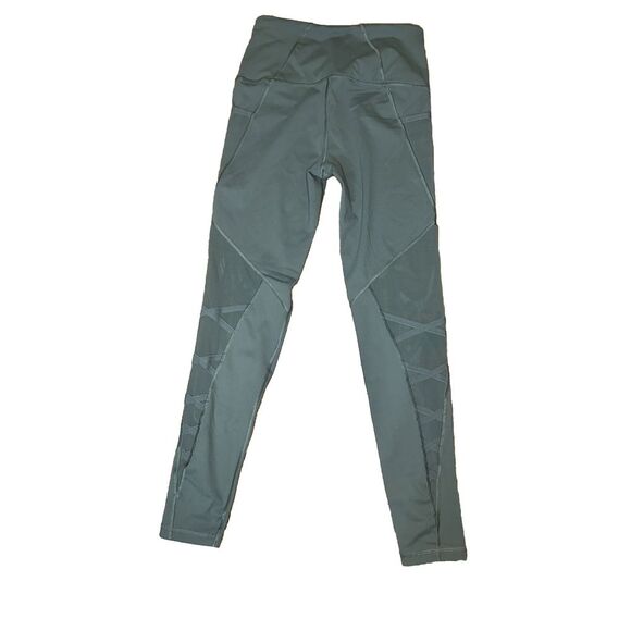 VICTORIA'S SECRET  SZS SPORT KNOCKOUT TIGHT PANT POCKET MESH CADETTE OLIVE GREEN - Picture 4 of 5